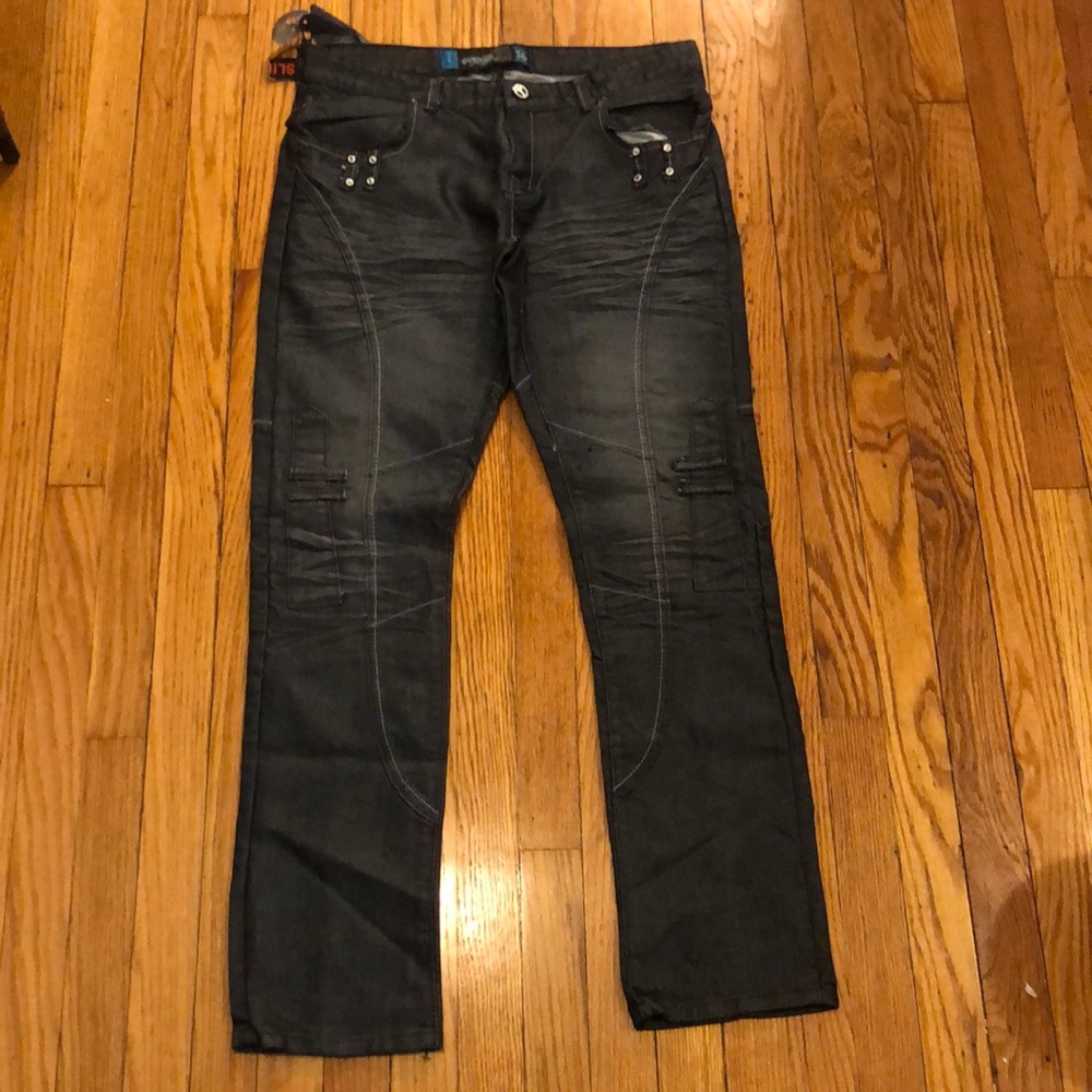 NWT Querea Men’s Black Jeans Pants Size 36
